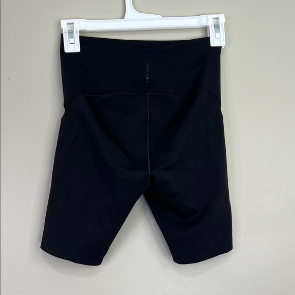Offline by Aerie Real Luxe Street Bike Shorts Black High Rise 7” Inseam Small - Picture 5 of 7